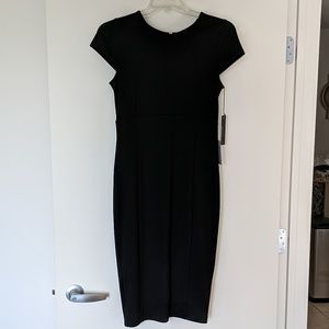 Black midi dress